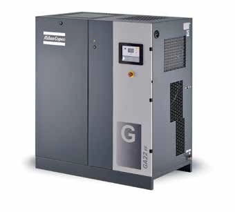 Elektrikli Sağlam Hava Kompresörü Alçak Basınç GA 45 VSD+ 45KW Pratik