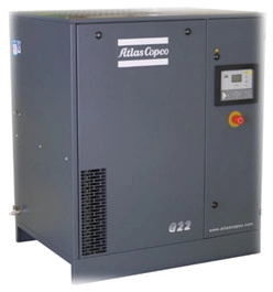 Döner 15KW Endüstriyel Blower Çözümleri Vidalı Hava Kompresörü Atlas Copco GA15 VSD